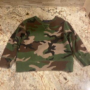 Polo by Ralph Lauren Kids Camouflage Sweatshirt - Green and Brown